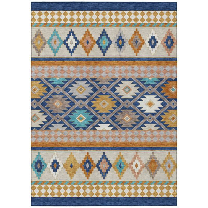 Machine Washable Indoor/ Outdoor Global Clemente Chantille Rug