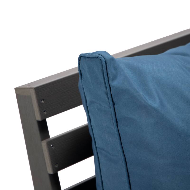 Alpine Modern Outdoor Upholstered Accent Chair - Lounge Armchair with Removable Cushions for Living Room