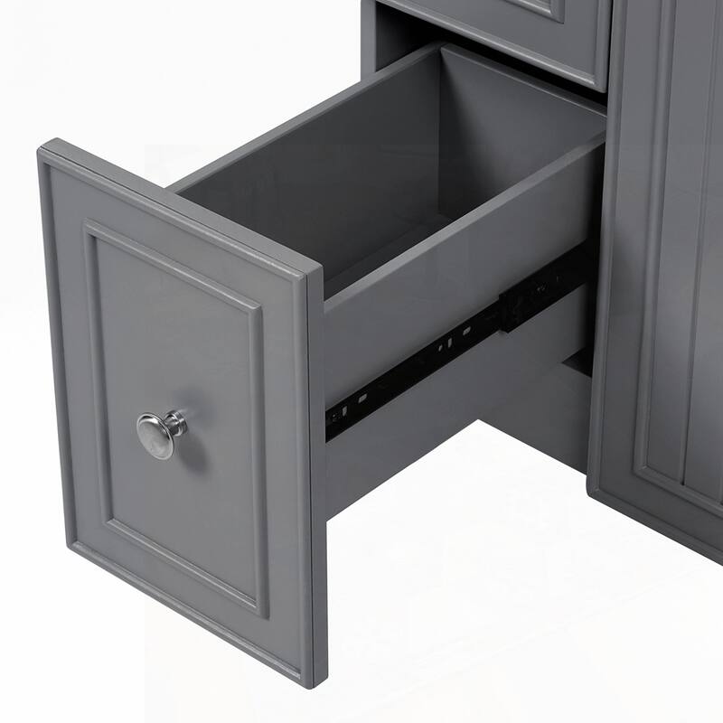 24-Inch Bathroom Vanity Cabinet with Ceramic Sink