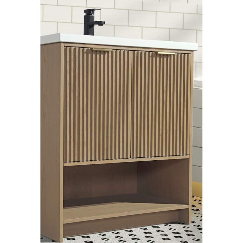 Ari Bath San Diego 30" Freestanding Bathroom Vanity Oak
