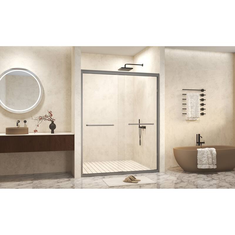 Aluminum Frame Double Sliding Shower Door
