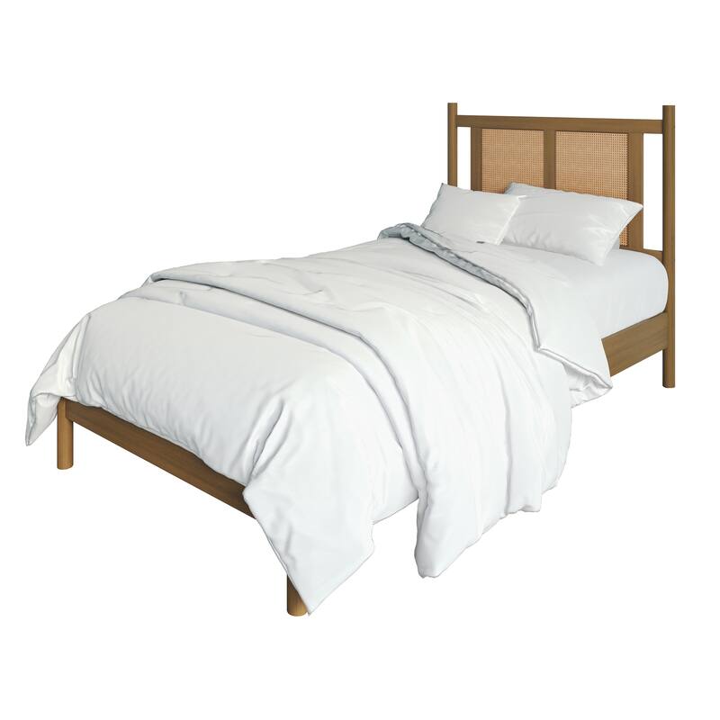 CraftPorch Transitional Wooden Platform Kid Bed