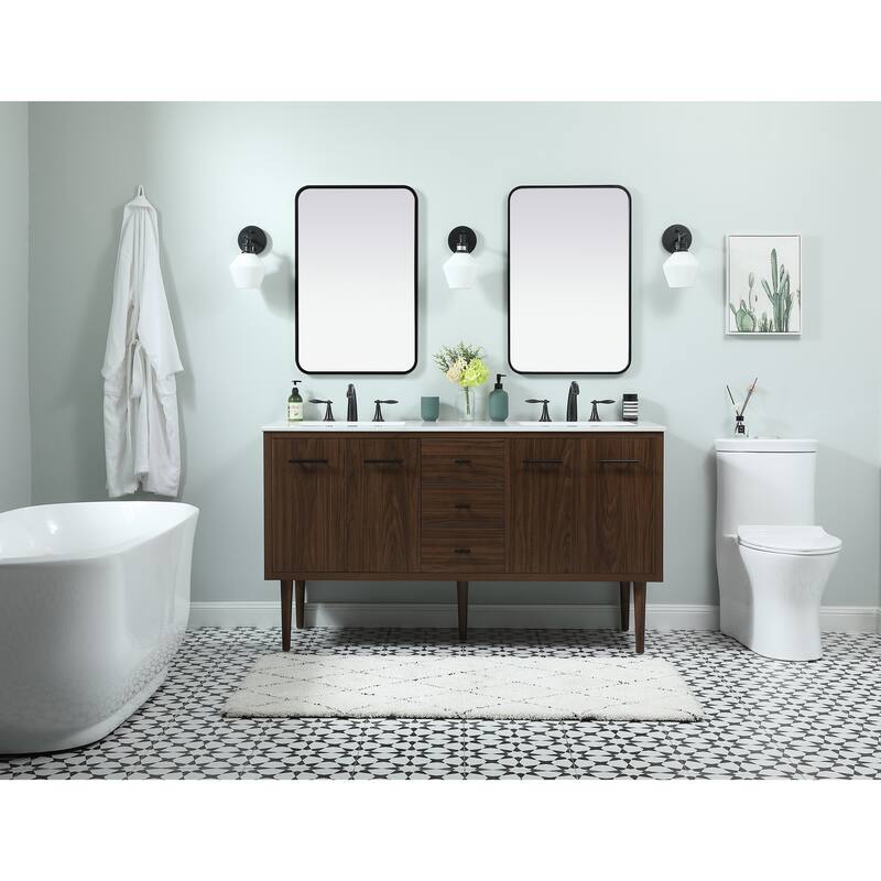 Fern 60 Inch Double Bathroom Vanity