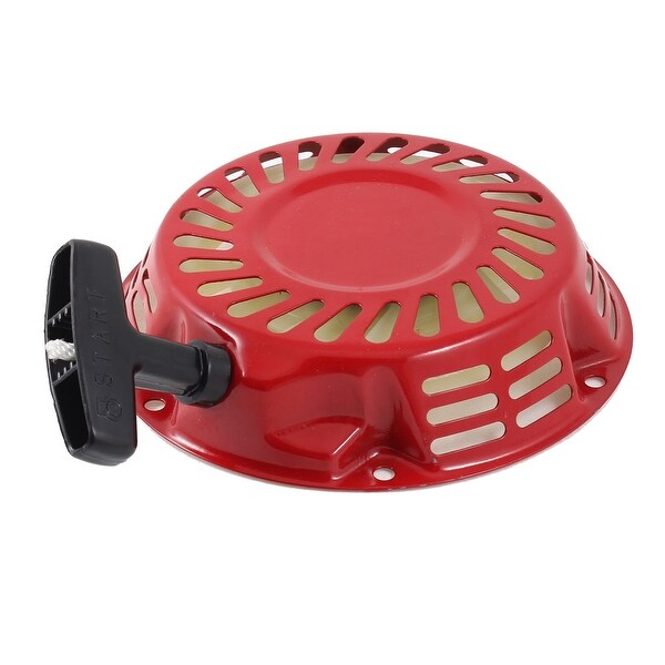 Unique Bargains Hand Pull Rope 168F Engine Motor Recoil Starter Assembly Red