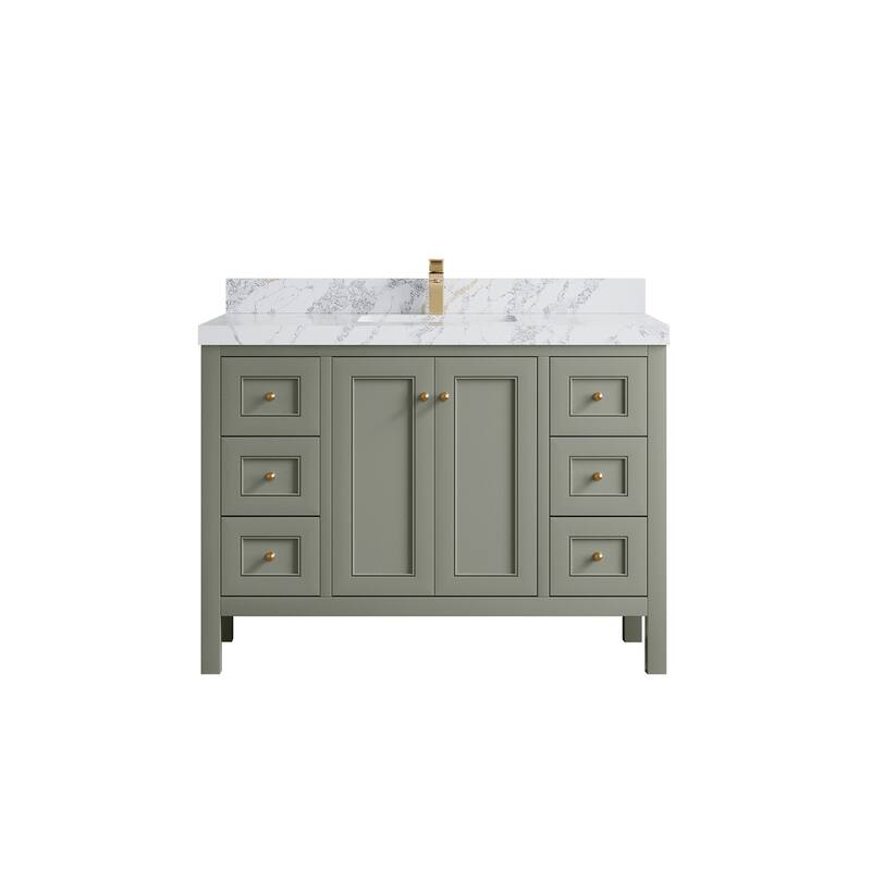 Willow Collections 48 in. W x 22 in. D Nashville Single Sink Bathroom Vanity with Countertop