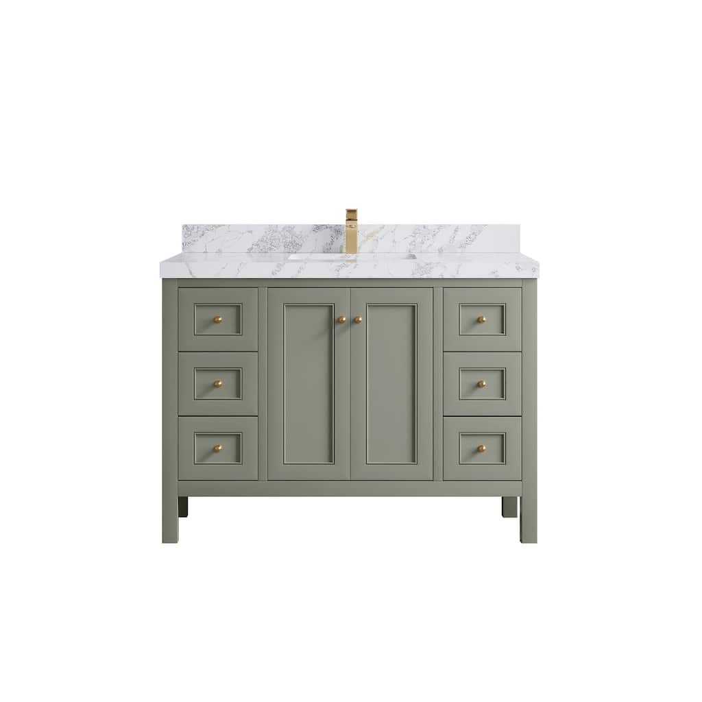 Willow Collections 48 in. W x 22 in. D Nashville Single Sink Bathroom Vanity with Countertop