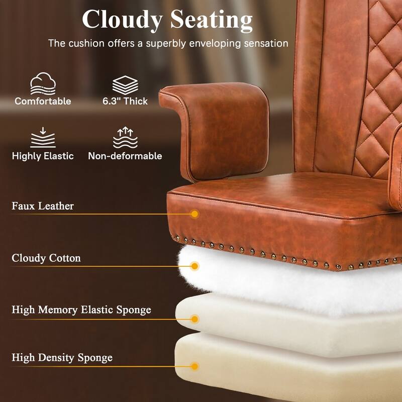 Adjustable Home Office Desk Chair Desk Chair Executive Office Chair Computer Chair Ergonomic Mid Back with 360° Swivel
