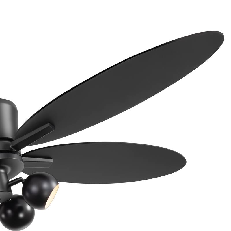 52" Wood 5-Blade Fandelier Ceiling Fan with Remote and Light