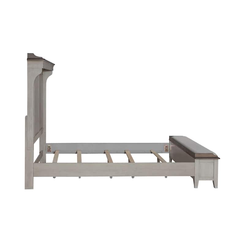 Liberty Furniture Ivy Hollow Mantle Storage Bed, Dresser & Mirror, Chest, Night Stand - King, Queen