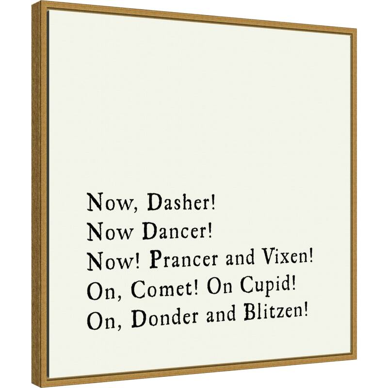 Dash Away All by Amanti Art Portfolio Framed Canvas Wall Art