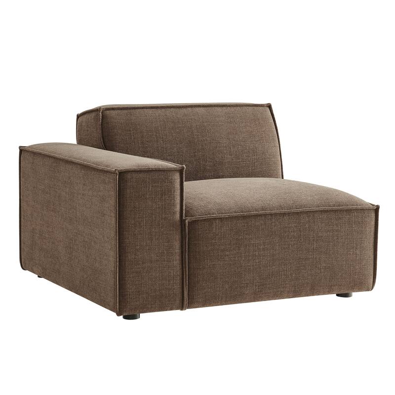 Restore Performance Fabric Upholstered Left-Facing Modular Lounge Chair