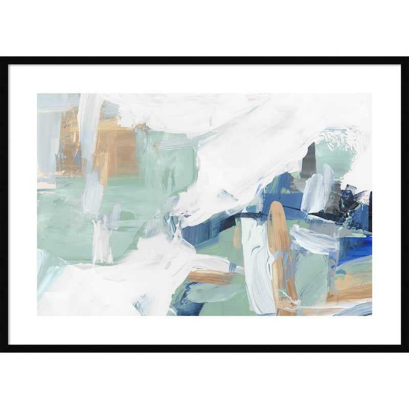 Whispers of Colorful Abstraction by Hannah Dawson Wood Framed Wall Art Print