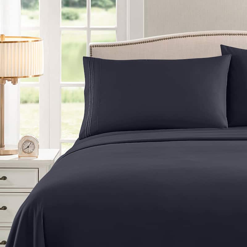 Sweet Home Collection Triple Stitch 4-piece Bed Sheet Set