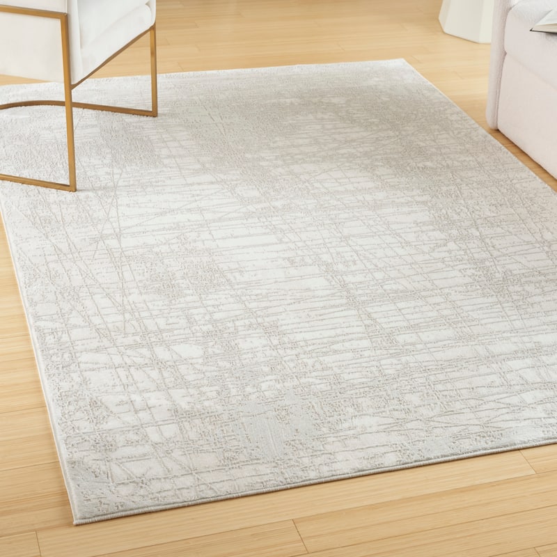 Nourison Home Texture Indoor only Cream / Ivory Abstract Area Rug