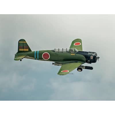 Japanese WW 2 Military Airplane in Flight by Wayne Collamore Art Poster - Print On Demand