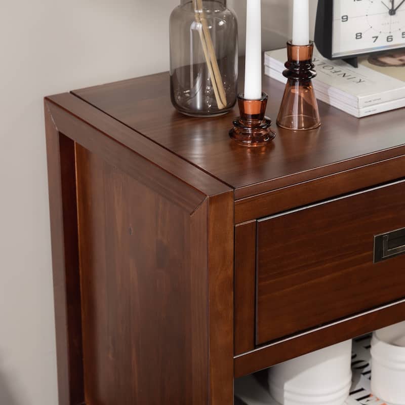 Middlebrook Solid Wood Modern 1-Drawer Nightstands, Set of 2