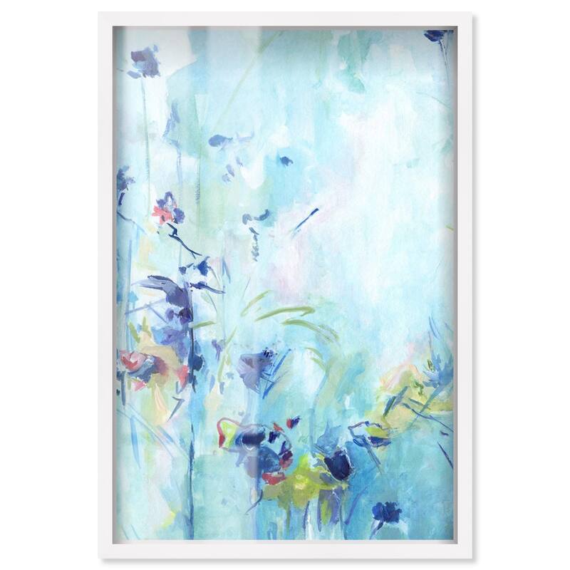 Heavenly Blue I Shadowbox by Art Remedy - White - 16" x 24"