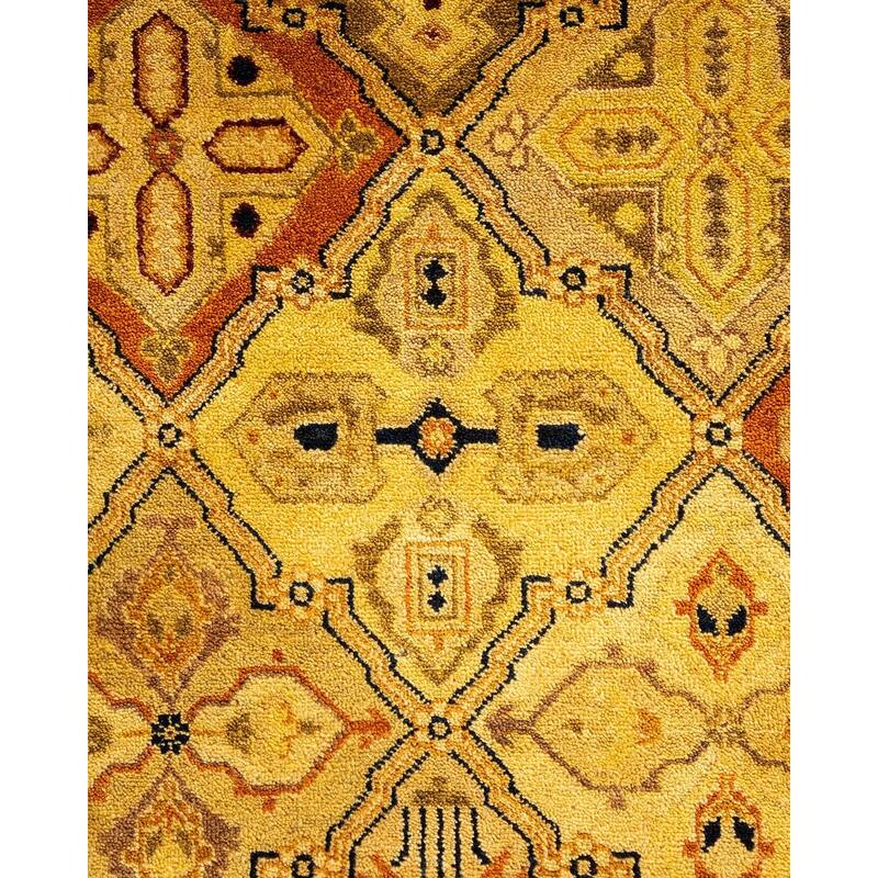 Overton Hand Knotted Wool Vintage Inspired Traditional Ottoman Multi Area Rug - 8' 2" x 10' 2"