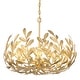preview thumbnail 1 of 9, Crystorama Lighting Group 566 Broche 5 Light 23" Wide Taper Candle Antique Gold