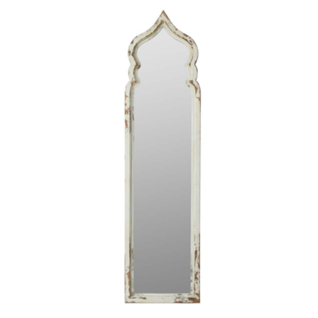 Oversized Full Length Vintage Style Floor Mirror - 6' - White