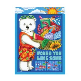 Kimura Designs 'Polar Bear Summer' Canvas Art