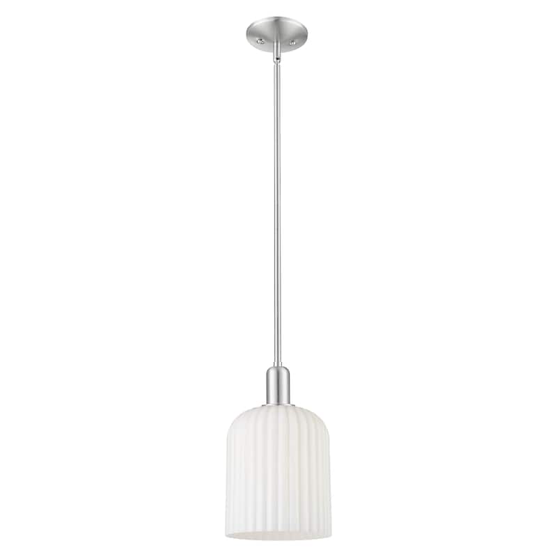 Innovations Lighting Endless Possibilities Arcadia - Bridal Veil - 1 Light 8" Stem Hung Mini Pendant