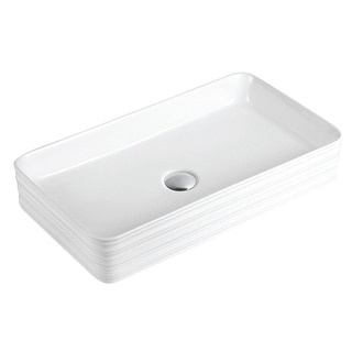 Karran Valera 27" Vitreous China Vessel Bathroom Sink in White