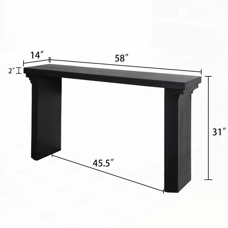 Minimalist Wooden Console Table for Entryway