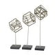 preview thumbnail 8 of 11, CosmoLiving by Cosmopolitan Marble Contemporary Sculpture (Set of 3) - S/3 14",17", 20"H