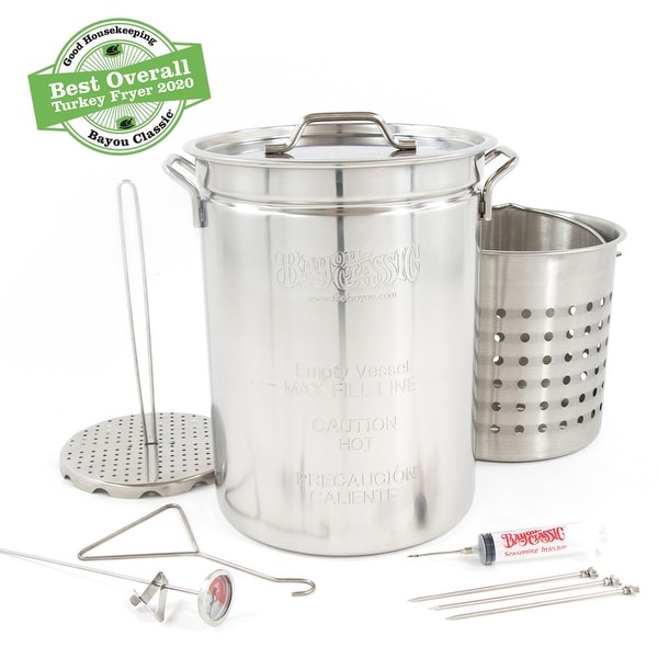 Bayou Classic® 32-qt Stainless Steel Turkey Fryer Kit. Opens flyout.