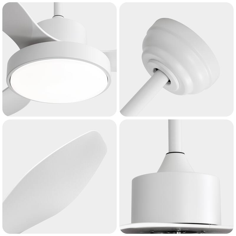 47 Inch Ceiling Fan with 22W LED Light and Remote Control