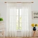 preview thumbnail 25 of 32, Deconovo Linen Sheer Curtains - Light Filtering Rod Pocket Drapes, 2 Panels 52W x 63L Inch - Linen