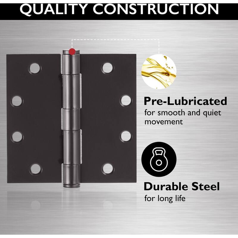 Design House 189563 4-1/2" x 4-1/2" Plain Bearing Square Corner