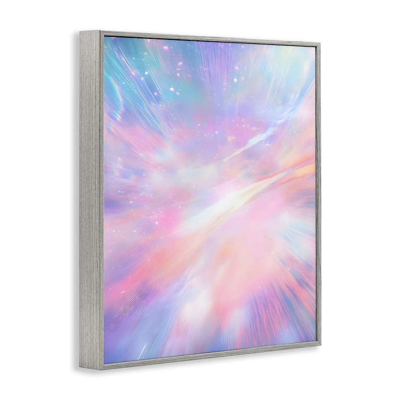 Stupell Iridescent Nebula Abstraction Framed Giclee Art Design By Franklyn Gregory