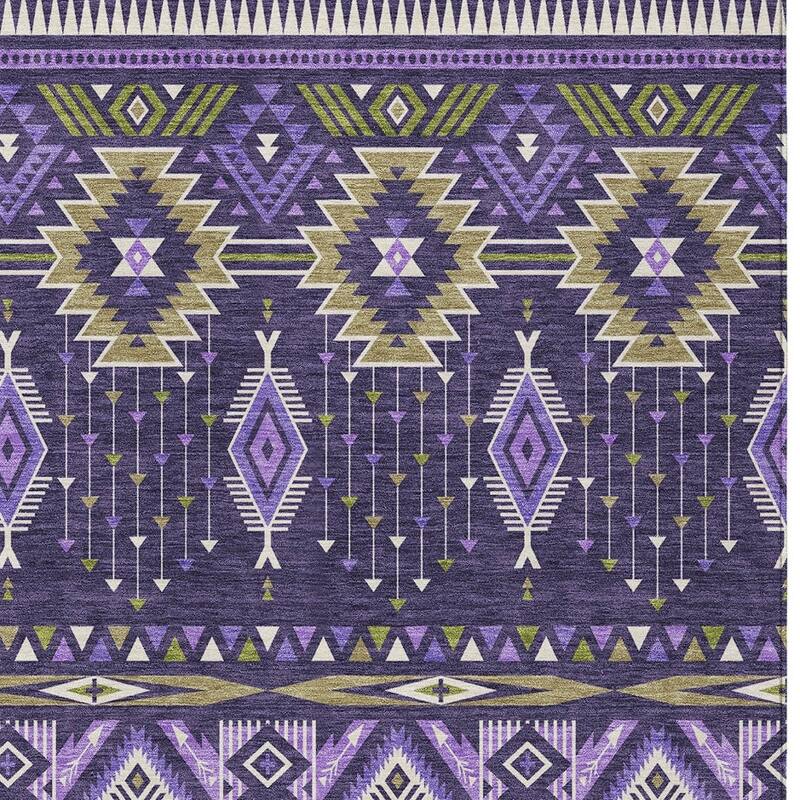 HomeRoots Aztec Transitional Rectangle Outdoor Rug
