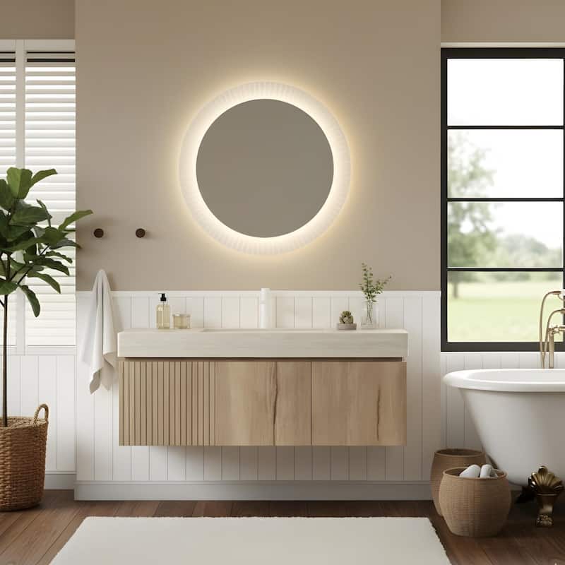 48" Bathroom Vanity with Sintered Stone countertop and Sink