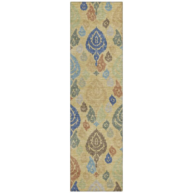 Machine Washable Indoor/ Outdoor Casual Zona Chantille Rug