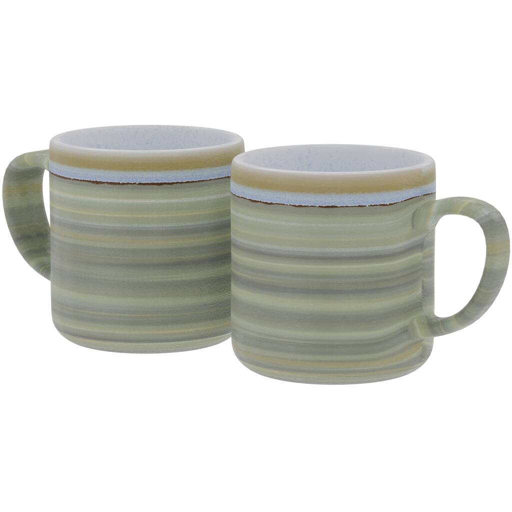 American Atelier Set of 2 Ceramic Glazed Jumbo Coffee Mugs