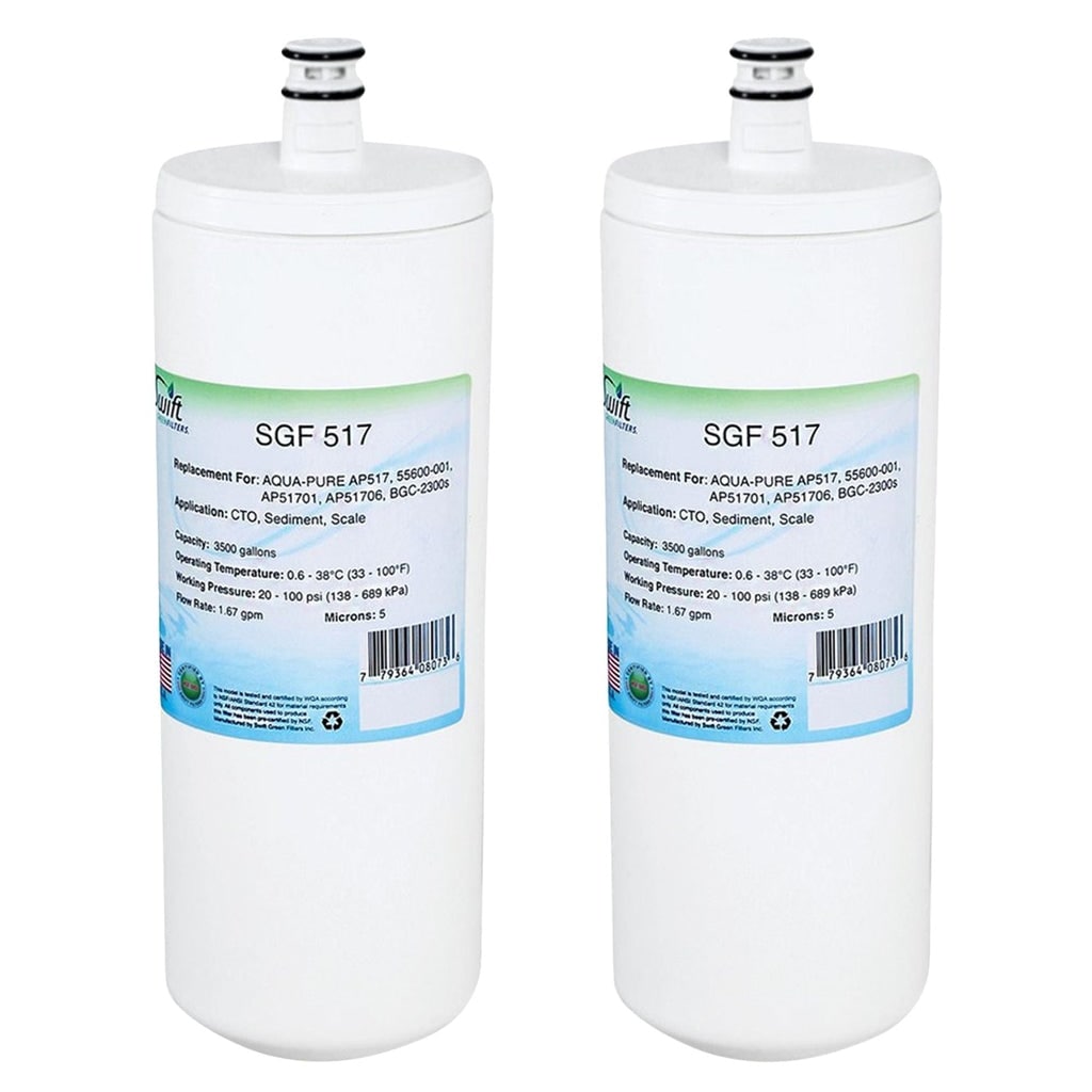 Swift Green Filters SGF-517 Compatible Commercial Water Filter for CFS 517 (2 Pack).