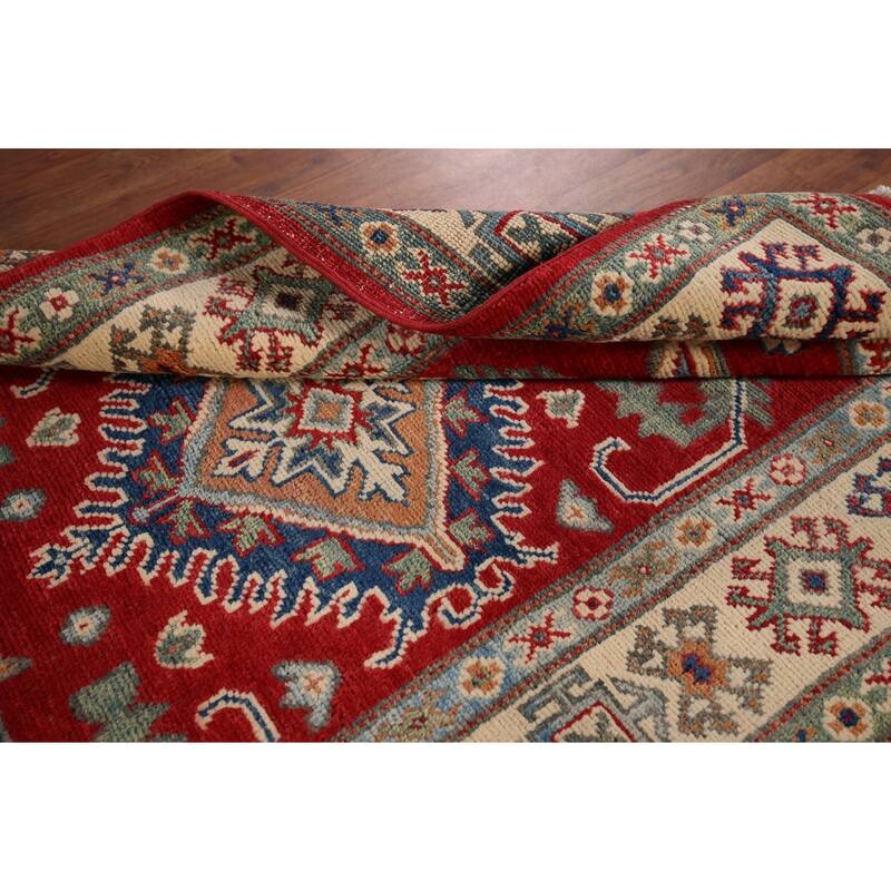 Oriental Red Kazak Accent Rug Hand-Knotted Wool Carpet - 3'0" x 5'1"