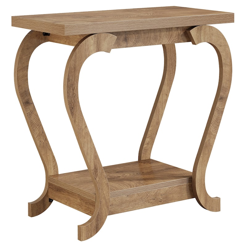 2-Tier End Side Couch Table Nightstand for Living Room Bedroom