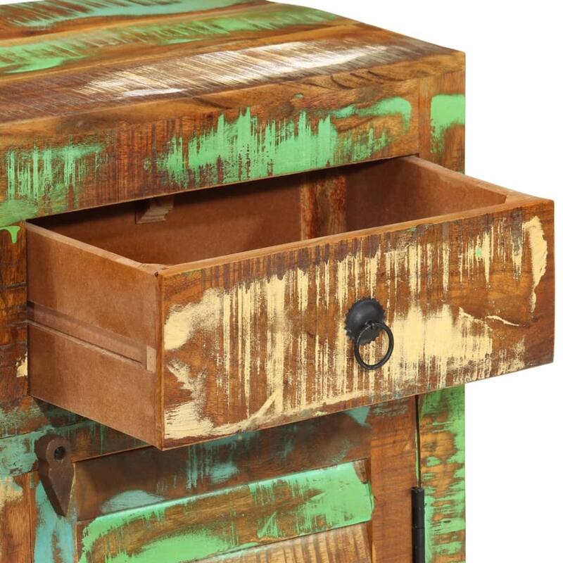 vidaXL Sideboard 43.3"x11.8"x25.6" Solid Wood Reclaimed - 43.3" x 11.8" x 25.6"