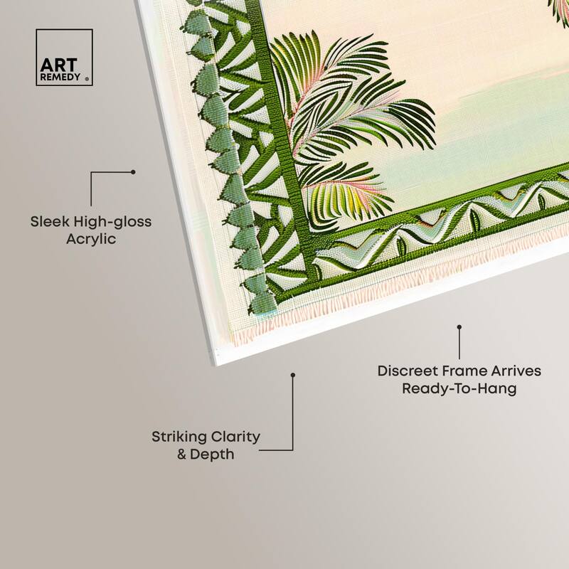 Palm View Vista Acrylic by Art Remedy, Ready to Hang