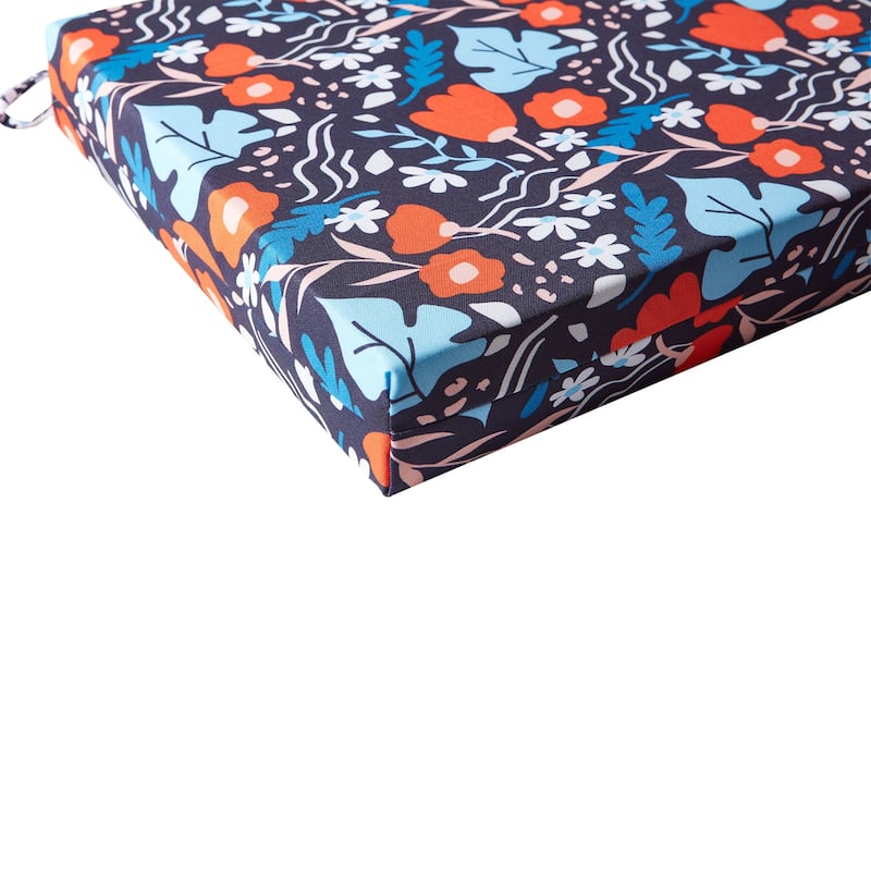 Set of 4 Waterproof Outdoor Chair Cushions with Ties for Patio Furniture