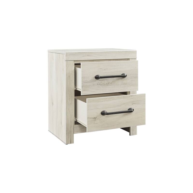 Drystan Two Drawer Casual Night Stand