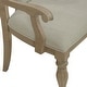 preview thumbnail 9 of 8, Magnolia Manor Weathered Bisque Splat Back Upholstered Arm Chair (Set of 2)