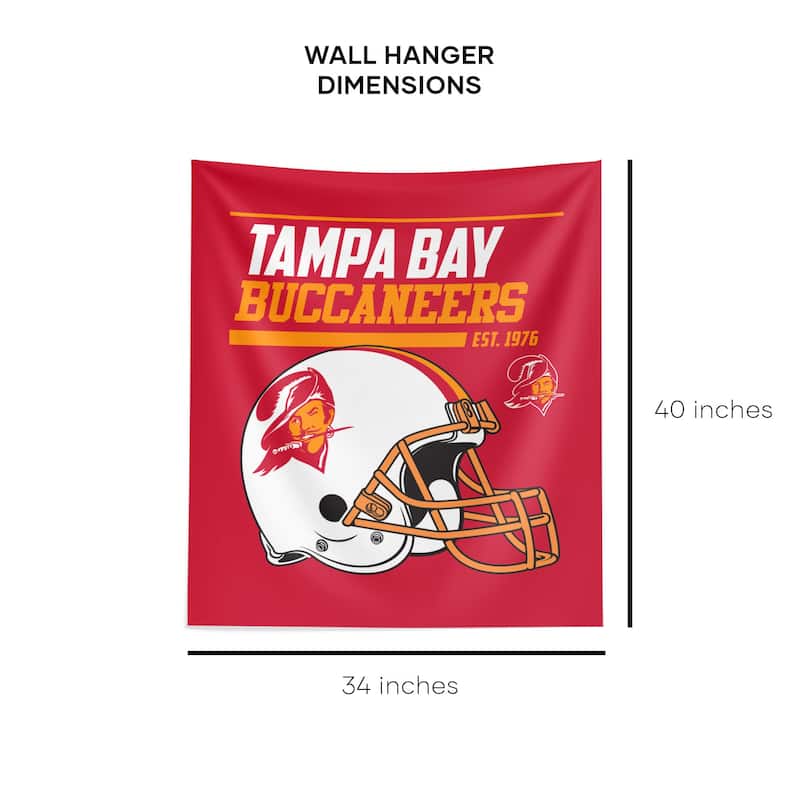 NFL Tampa Bay Buccaneers 40 YD Dash Legacy Wall Hanging - 34"x40"