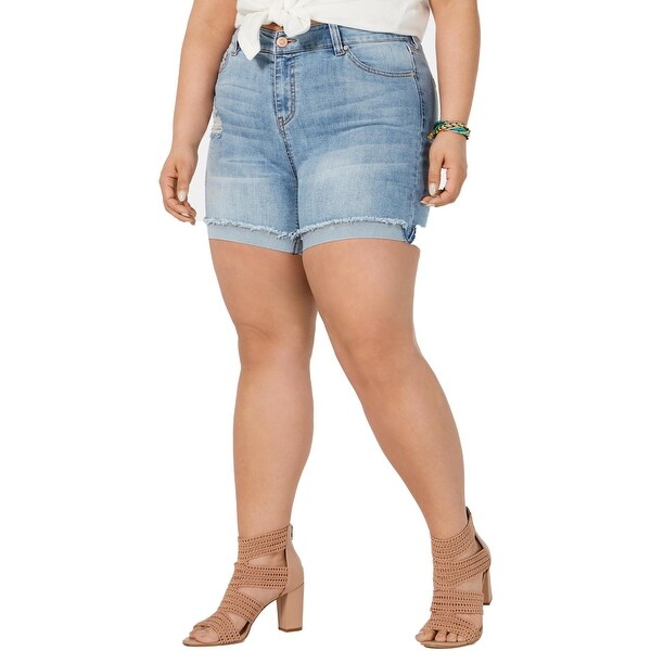 Plus size jean shorts canada Clearance