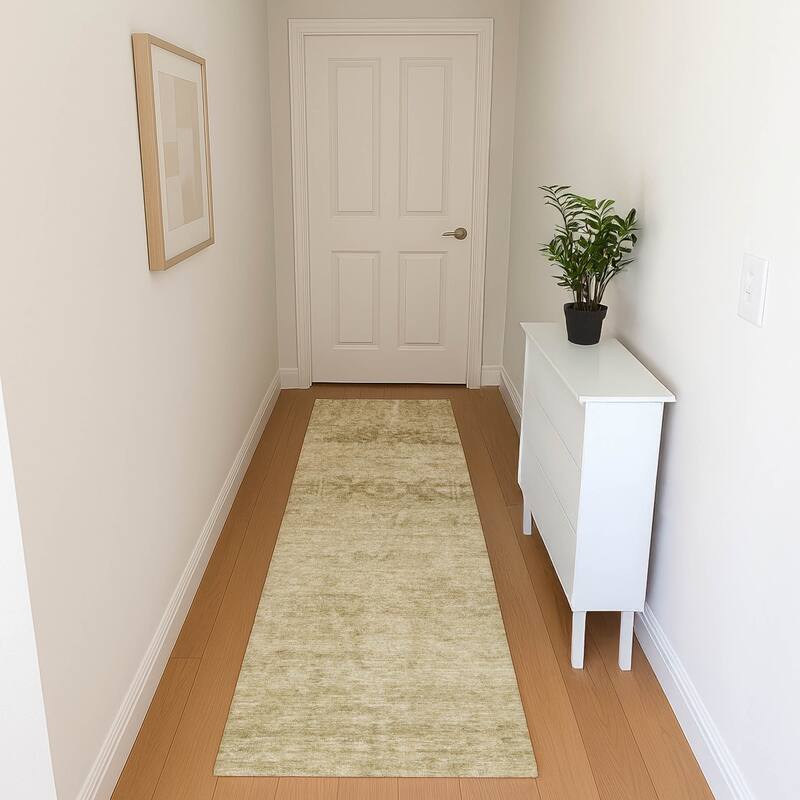 Premium Washable Super Soft Vintage Traditional Mayfield Rug - Beige - 2'3" x 7'6"