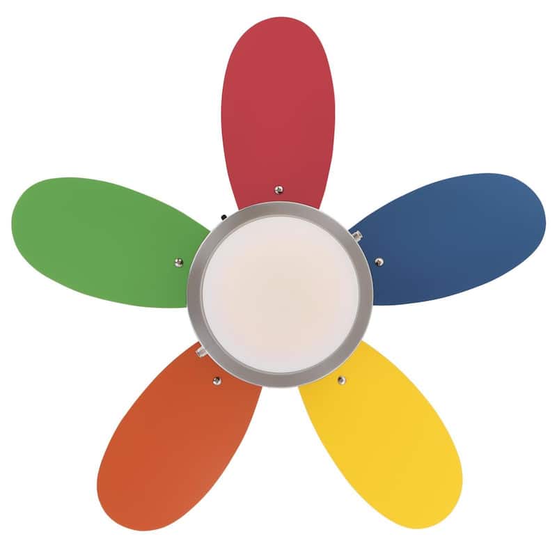 Westinghouse Lighting Roundabout 30-Inch 5-Blade Indoor Ceiling Fan with Dimmable LED Light and Opal Frosted Glass
